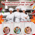 Ferrochef Set 3 1st 2nd 3rd of Chili Cook Off Trophies Chili Cook Off Prizes Wooden Cutting Board Fake Peppers Knives