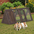 Outdoor Rabbit House Bunny Chicken Coop Wooden Small Animals Quail Cage Hamster