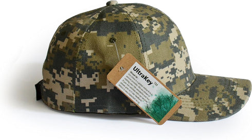 UltraKey Mens Womens Army Military Baseball Cap, Camouflage Hats for Outdoor Activities