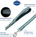 Blueberry Pet 3M Reflective Jacquard Dog Leash, 5 ft x 5/8", Teal Blue, Small, Comfortable Handle for Dogs