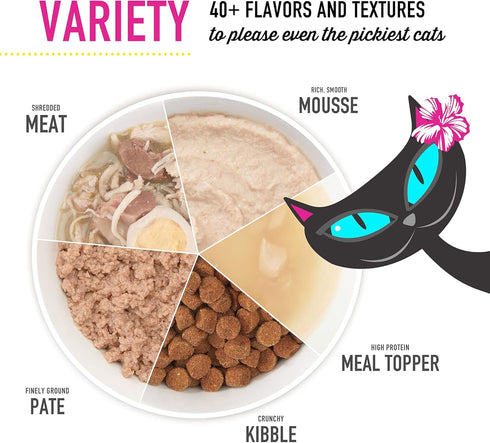 After Dark Variety Pack, High-Protein Wet Cat Food for Adult Cats, 2.8 oz. Cans, Pack of 12