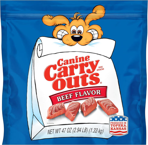 47 Canine Carry Outs Dog Treats, Beef Flavor, Ounce