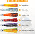 6PCS Lures,6inch/9inch Saltwater Trolling Soft Squid Skirts Lure for Marlin Tuna Mahi Dolphin Durado Wahoo Trolling