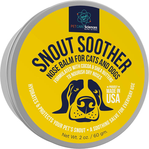 Paw Wax - 2 Oz Tin of Dog Paw Balm for Dry Paws - Moisturizer for Dogs and Cats - Snout Soother
