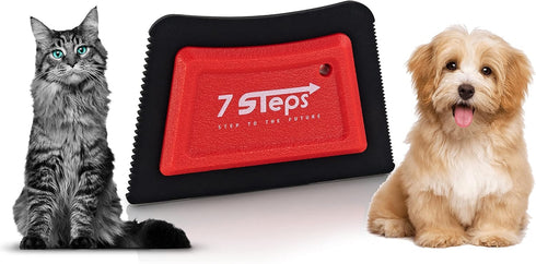 7 Steps Mini Pet Hair Lint Fur Remover, Dog Cat Hair Remover for Auto Detailing Car Carpet Couch Furniture