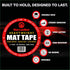 WrestlingMart 3" 8mil 84' (1 Heavyweight Wrestling Mat Tape - Durable Wide, Thick Clear Vinyl Wrestling Tape for Mats