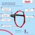 HALTI Front Control Harness Size Large & Training Leash Size Large, Black Combination Pack for Large Dogs