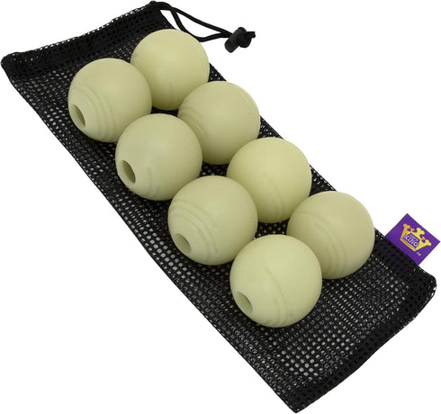 Chew King Glowing Fetch Ball - 8-Pack Dog Ball Toys for Interactive Play