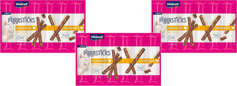 Vitakraft 18 Pack of Chicken Purrsticks, Cat Treats