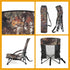 350LBS ARROWHEAD OUTDOOR Low-Profile Turkey Hunting Chair Camo Folding Blind Seat with Mesh Comfort & Carry Strap