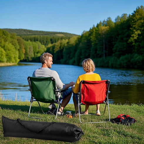 Lyreh 2pcs Hammock Camping Chair Replacement Bags, Polyester Durable Outdoor Folding Chair Carry Bags with Shoulder
