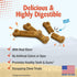 Nylabone Nubz WILD Natural Edible Chew Treats for Dogs, Made in USA, Bison Flavor, Small - Up to 25 lbs. (4 Count)