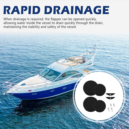 Scupper Flapper Replacement for FSRK-3-DP TH Marine Boat Scupper Flappers Repair Kit - 1 1/2" and 1 3/4" Scupper Valves