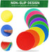 ZIECE 9 inch 9/18/27/36Pcs Poly Spots Spot Markers for Gym Floor Non-Slip Rubber Floor Dots, Agility Markers Flat Cones