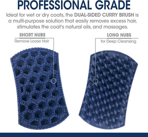 Four Paws Magic Coat Professional Series Grooming Brush, Dual-Sided Silicone Deshedding for Dogs, 1 Count, Wet/Dry