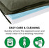 Furhaven Cooling Gel Dog Bed for Medium/Small Dogs, Removable Bolsters & Washable Cover, Two-Tone Plush Faux Fur, Dark