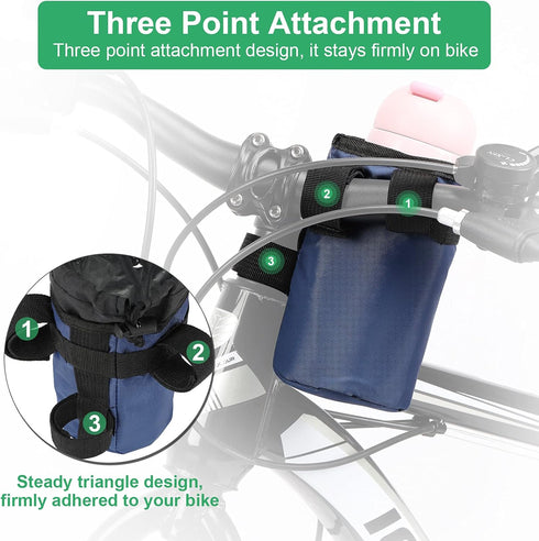Accmor Insulated Bike Water Bottle Holders,Bike Cup Holder Keep Bottle Cool or Warm, Bike Water Bottle Cage for Kid's