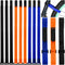 HESTYA 12 Pieces Adjustable Bike Rack Straps, 26 Inches Bike Wheel Stabilizer Straps for Transporting Bicycles
