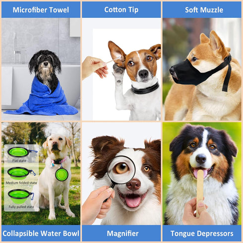 Pet First Aid Kit for Dogs and Cats, Emergency Kit for Camping, Hiking, Traveling, and Sports