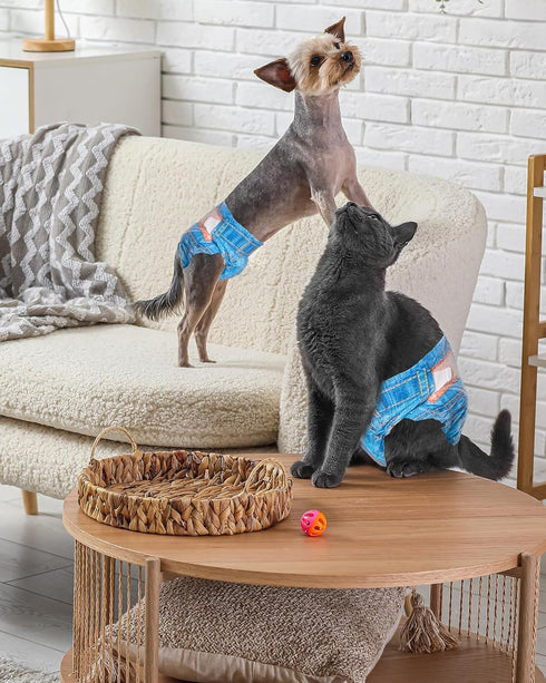 48pcs Pet Soft Dog Diapers Female, Disposable Dog Diapers, Cat Diaper for Female Cats, Puppy Diaper Medium