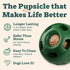 Woof Pupsicle and Treat Tray, Long-Lasting Fillable Treat Toy, Silicone Molds for Dog Treats, Dishwasher Safe