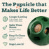 75 lbs WOOF Pupsicle and Treat Tray - Long-Lasting Interactive Dog Ball Toy and Silicone Dog Treat Mold - Keep Your Pup