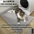 HCY&WLD Cat Litter Mat, 45x26/35x24/30x22/24x18 Inch, Double Layer Non-Slip Waterproof Cat Litter Catcher Mat, Black