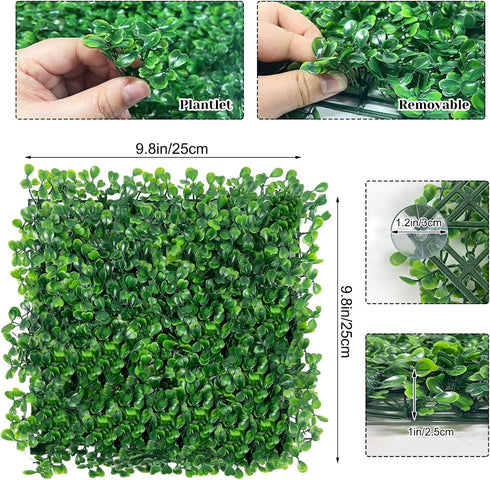 Rainmae 2Pack Faux Grass Mat Fake Turf Hermit Crab Climbing Wall, Hermit Crab Climbing Toys, Plastic Aquarium Plants Lawn Hermit Crab Supplies Climbing and Hide Toy for Gecko Reptile Lizard 10x10 inch