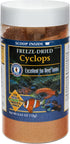 San Francisco Bay Brand Freeze-Dried Cyclops Fish Food - Protein-Rich for Reef Tanks & Invertebrates, 0.64oz