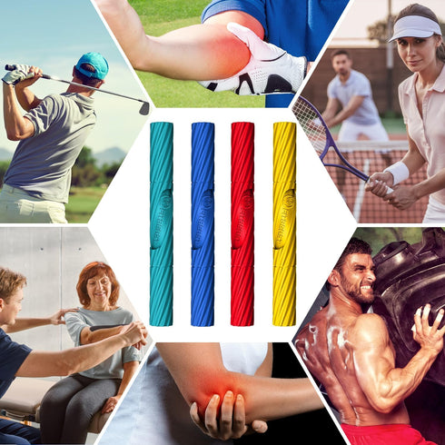 FitBeast Flex Therapy Bar, Ideal for Relieving Tendonitis Pain & Improving Grip Strength for Physical Therapy