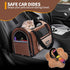 15 lbs 17.7x11.0x11.8 Inch Collapsible Small Pet Carrier for Cat with Fashion Pocket, Lightweight Sturdy Travel Carry
