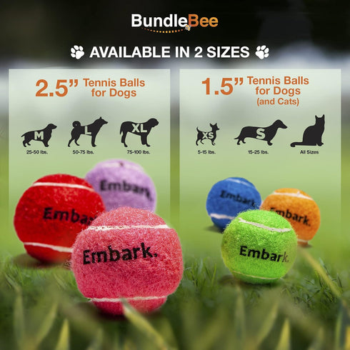 Colorful Squeaky Tennis Balls for Small Dogs, 1.5 Inch 6 Pack, Dog Training Toys for Positive Reinforcement Fetch