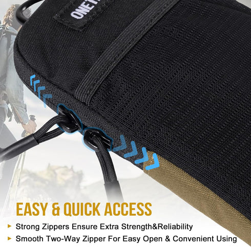 ONETIGRIS 17 Max/Air/17/16/15/14 /13/12/11/X/XR/XS/8 Plus/7/6, S25 Ultra/s25/S24 /S23/S22/S21 Cell Phone Pouch, Molle