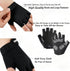 OVOY Men & Women Fingerless Gym Gloves - Anti-Slip Breathable Workout Gloves for Weightlifting, Cycling, Training