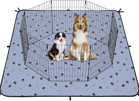 Fostanfly Washable Dog Pee Pads, 2 Pack 36*72" Non Slip Mats with Great Urine Absorption for Whelping & Potty Training
