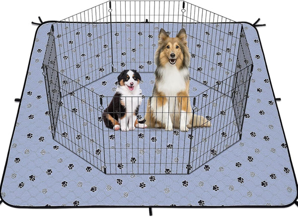 Fostanfly Washable Dog Pee Pads, 2 Pack 36*72" Non Slip Mats with Great Urine Absorption for Whelping & Potty Training