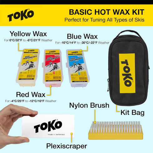 TOKO Basic Hot Wax KIT Universal Black-Yellow