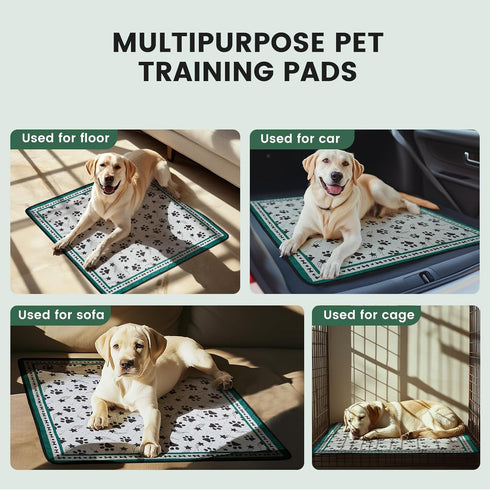36'' 36'' 2 Pack Gardner Pet Washable Dog Pee Pads, x Non Slip Dog Mats with Great Urine Absorption, Reusable Puppy Pee