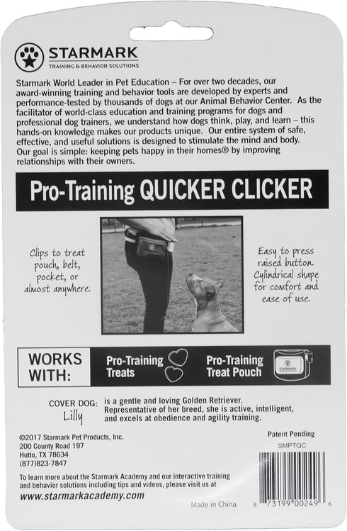 Triple Crown Pro Training Quicker Clicker Device for Fast Click Pet Dog