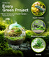 Pack 2 Live Moss Duo Types of Real Live Sheet/Sphagnum Moss for Terrariums, Terrarium Mosses Landscaping, Reptile Tank