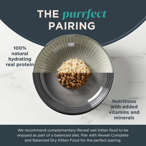 Reveal Natural Wet Kitten Food, 12 Count, Grain Free, Limited Ingredient Canned Food for Kittens, Chicken Breast in