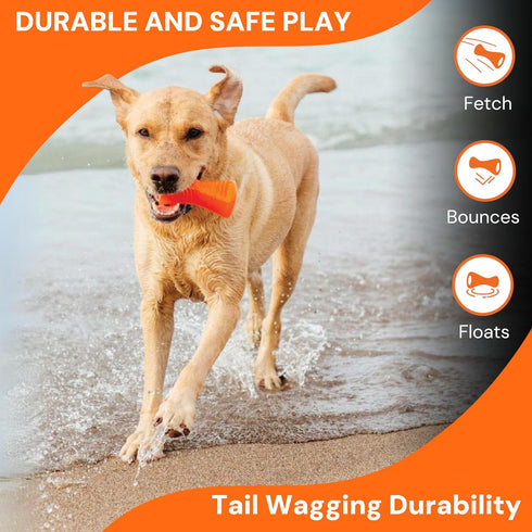 BIONIC Bone Dog Toy, Large - Interactive Chew Toy for Dogs 30-60+ lbs, Stands Up to Tough Chewers