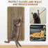 4 Pieces Cat Scratcher Mat Sisal Scratch Pad Rug 7.8 x 15.7 Inch with Adhesive Loop Tape for Protecting Furniture