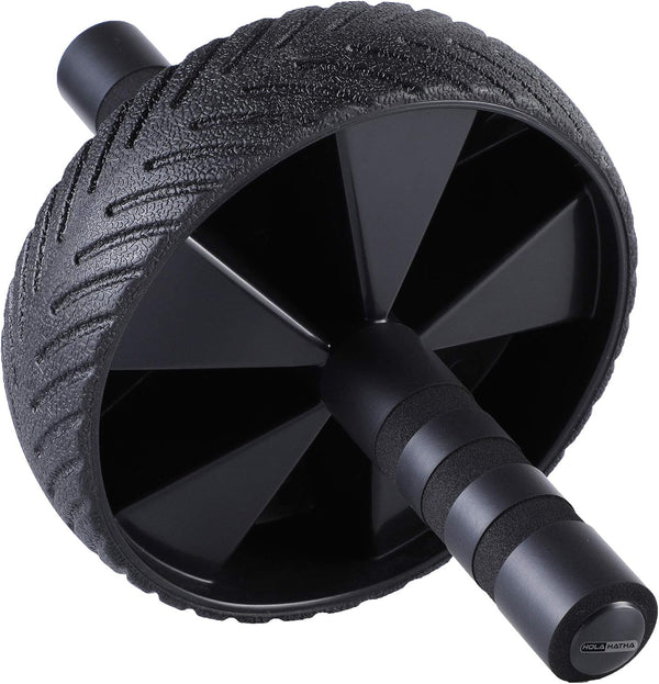 HolaHatha Compact Exercise Fitness Ab Roller Wheel Equipment with Handles for Home Gym and Core Building Workout