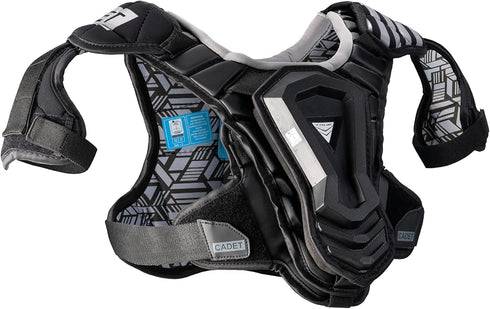 TRUE TEMPER Cadet Youth Boys Lacrosse Shoulder Pad, NOCSAE Compliant, Black, Youth Small