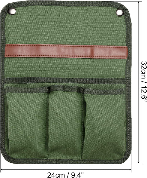 PATIKIL Chair Armrest Organizer, Outdoor Folding Chairs Arm Rest Side Magazines Snacks Bag Waterproof Storage Pouch