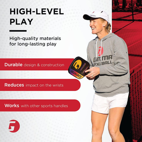 GAMMA Pickleball Supreme Overgrip, Easy to Apply Grip Tape for Paddles, Multiple Color