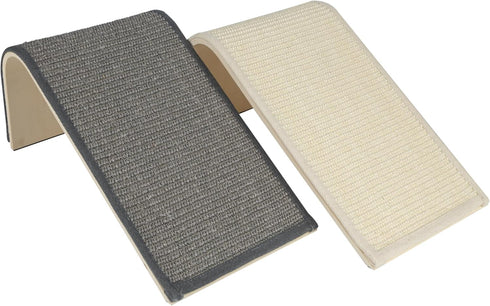 Best Pet Supplies Catify Sloped Sisal Scratchers, Heavy Duty Climbing Ramp for Indoor Cats - Cream