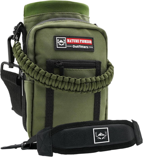 NATURE PIONEOR Water Bottle Holder with Adjustable Strap - 25/32/40oz Insulated Water
