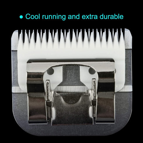 Size 40 Detachable Ceramic Blade 1/100", High-Tech Ceramic, Compatible with Andis, Oster, Wahl A5 Clippers